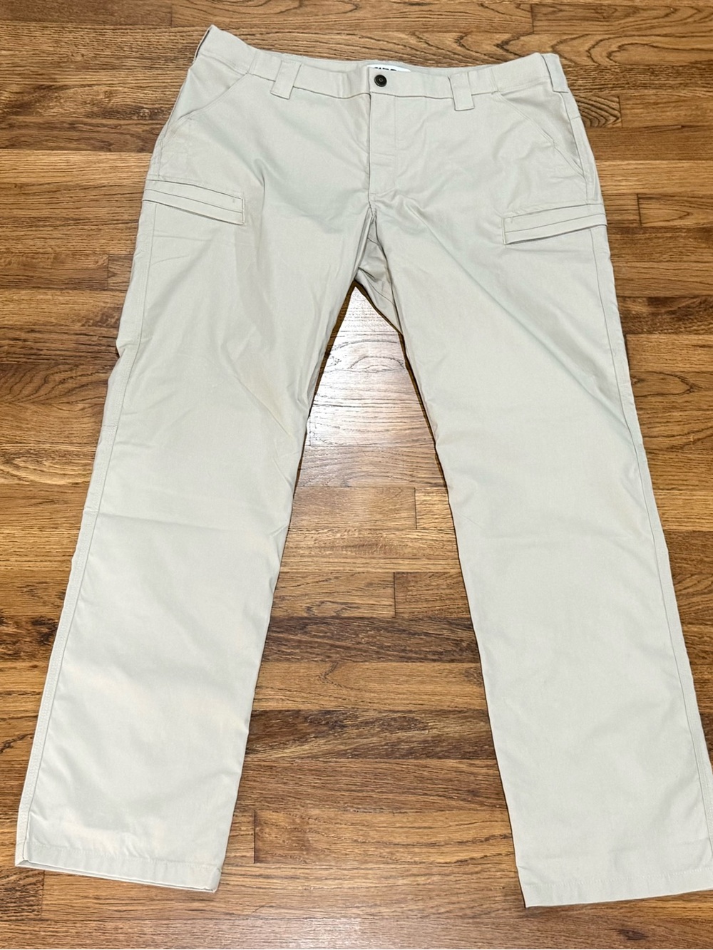 First Tactical Men's Khaki Pants Flat Front Pockets 42x36